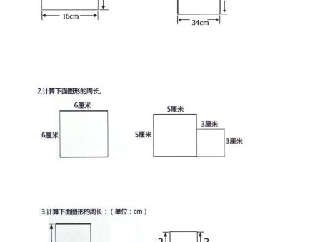 三年级上册数学周长专项练习