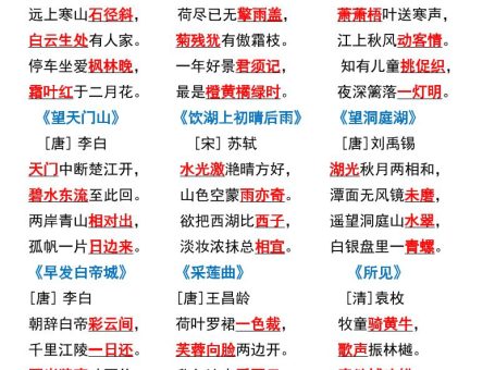 三年级上册语文期末复习高频考点汇总2