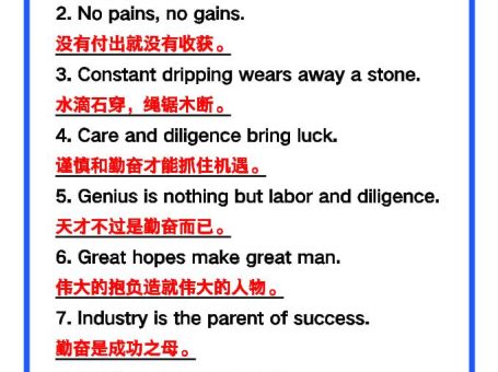 【2025秋新版】六年级英语上册《经典谚语》,考前必背!