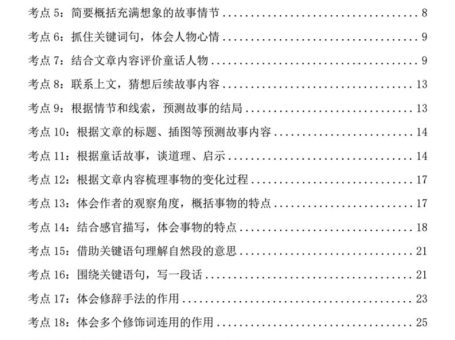 三上语文阅读理解与答题模板(32页)