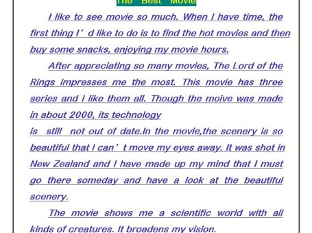 【2025秋新版】六年级英语上册《期中押题作文范文》