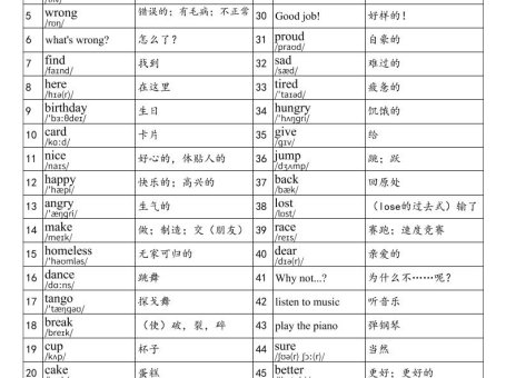 2025秋四上英语湘鲁版单词表