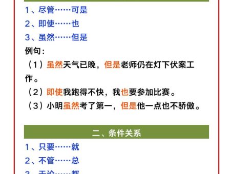 【2025秋新版】二年级语文必考重点关联词造句，给孩子收藏！-二上语文