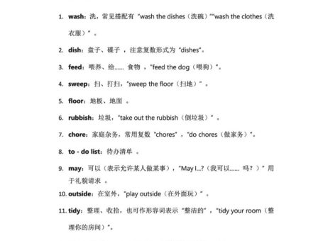 2025秋外研英语四上课堂笔记Unit_2