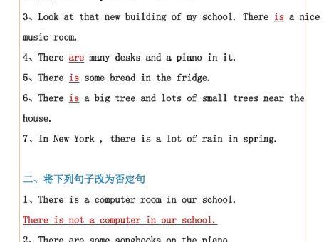 【五年级上册英语】ThereBe句型•常考题型训练