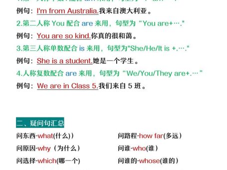 【2025秋新版】四年级上册英语重点英语语法总结