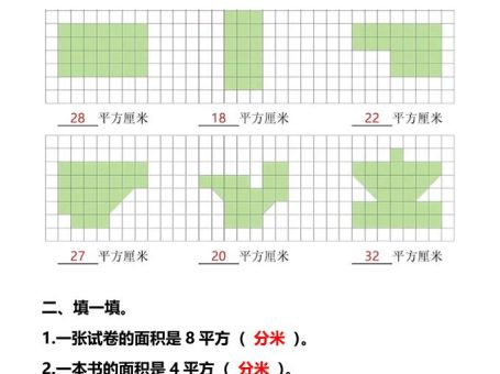【2025秋新版】三升四数学暑期专项练习《面积》必考题型-四上数学