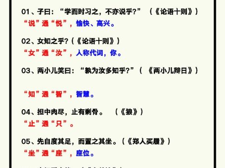 【2025秋新版】四年级语文上册《文言文知识点》，考试必考！