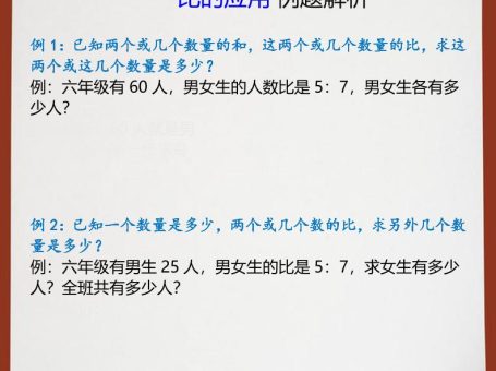 【2025秋新版】六年级上册数学比的应用例题解析