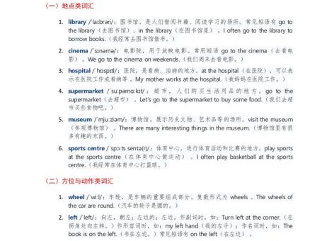 2025秋外研英语四年级上册讲义Unit06