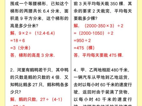 【2025秋新版】小学数学五年级上册期末必练应用题