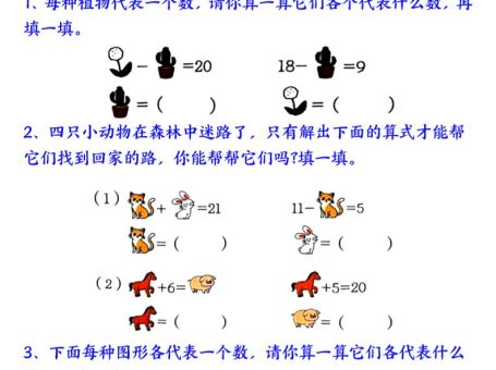 新一上数学奥数附加思维训练七大专项练习(9页)